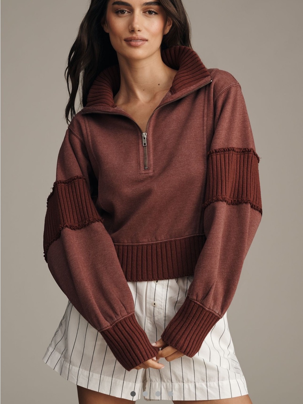 Anthropologie daily practice Indy Grab pullover sweatshirt. Size L